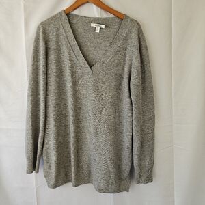 MaxMara Gray V-Neck Sweater
